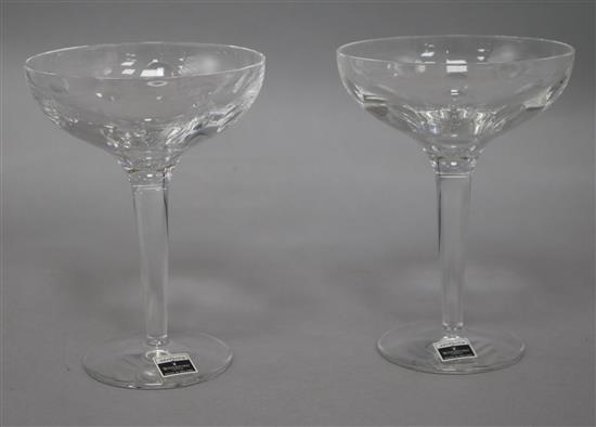 A pair of Waterford cocktail glasses